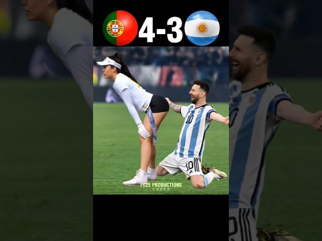 Ronaldo Showed Messi Who is the Boss Portugal x Argentina World Cup 2026 Imaginary #football #shorts