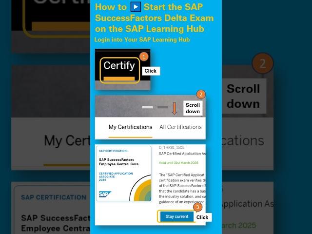 How to ▶️ Start the SAP SuccessFactors Delta Exam on the SAP Learning Hub - Quick Guide Tutorial