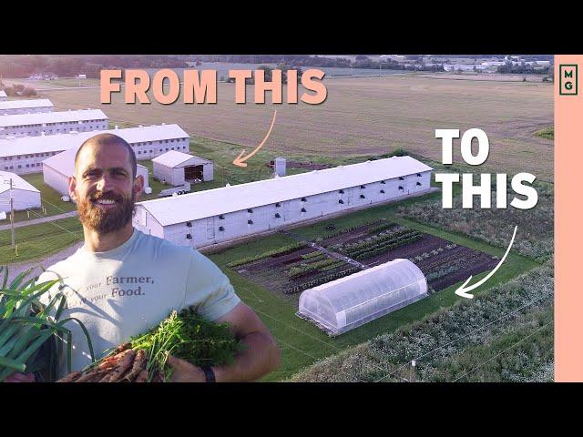 He Quit Industrial Farming To Start A Regenerative Farm | Good Ground Farm Tour