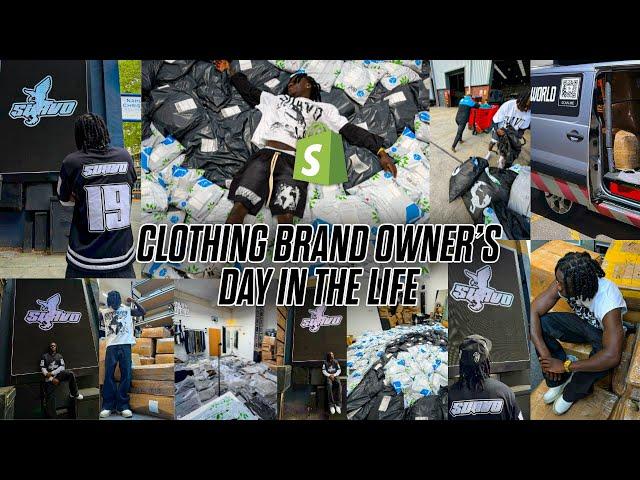 Day In The Life Of A Clothing Brand Owner | SUAVO LONDON BILLBOARD | Shipping & Organising Stock