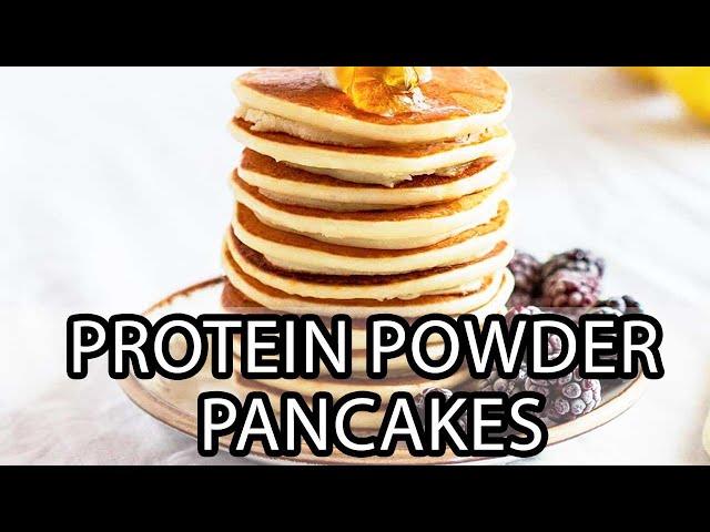 Vanilla Protein Powder Pancakes without Bananas