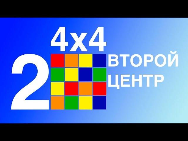 Учимся собирать кубик 4х4. Второй центр.