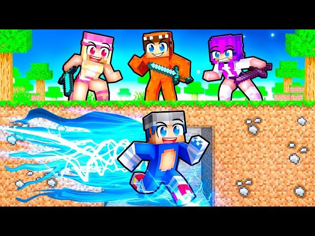 HUNTERS vs SONIC SPEEDRUNNER in Minecraft!