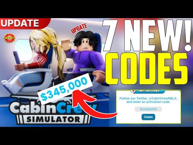 ️ALL WORKING️CABIN CREW SIMULATOR CODES IN DECEMBER 2024 _ ROBLOX CABIN CREW SIMULATOR CODES