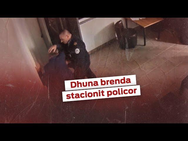 Pamje e dhunës brenda Stacionit policor në Pejë