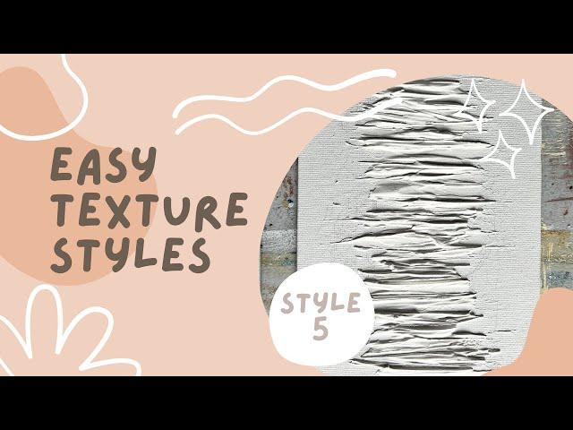 Texture style #5 / how to create texture / texture canvas art for beginners / easy art DIY