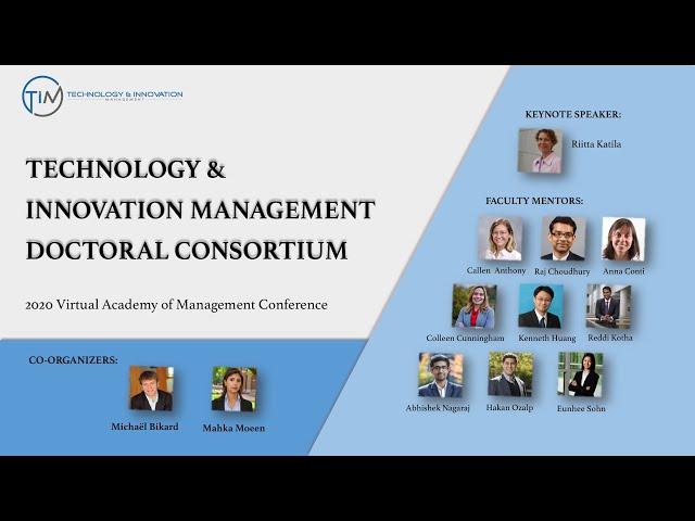 TIM Doctoral Consortium 2020