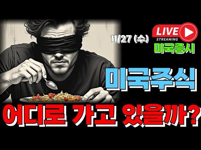 11/27 수 ( 실시간 라이브 ) 미국주식 어디로 가고 있을까? I 미국주식 대응 및 전략