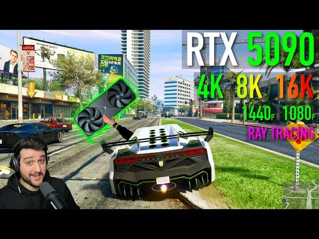 Destroying the RTX 5090 in GTA 5 Enhanced with Ray Tracing!!