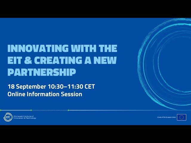 EIT Water: Webinar 1