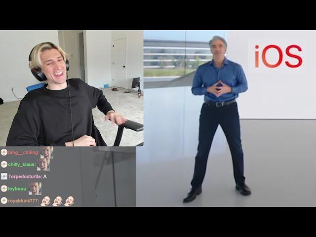 xQc Loses It Seeing Craig's Stance at the Apple Event