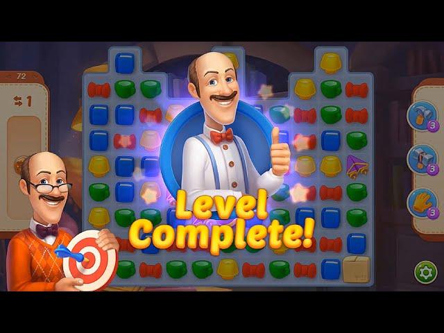 Homescapes - Hard Level 72 Gameplay Walkthrough - New Update