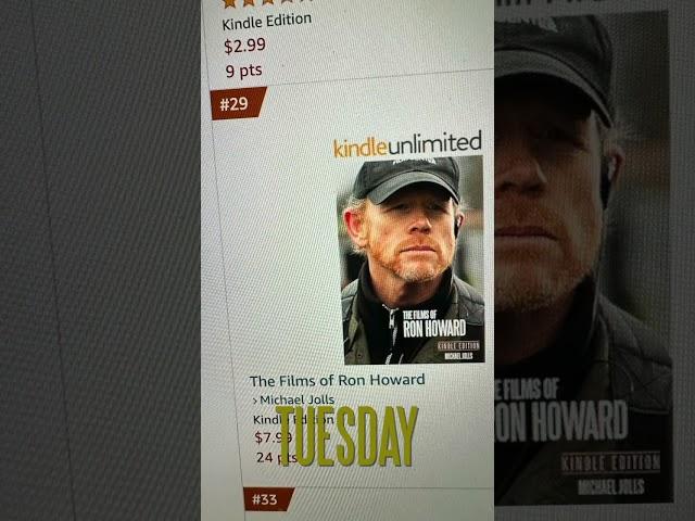 The Films of Ron Howard, slowly making it's way up the Amazon charts