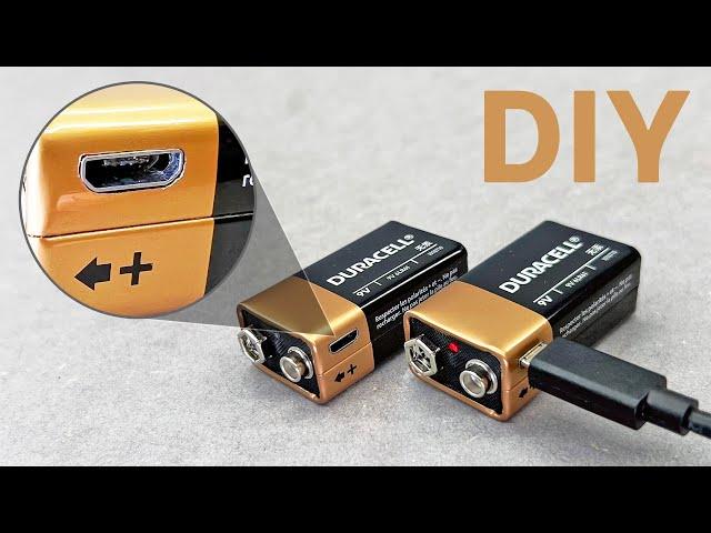 How To Add USB Port For Charging 9V Batteries!