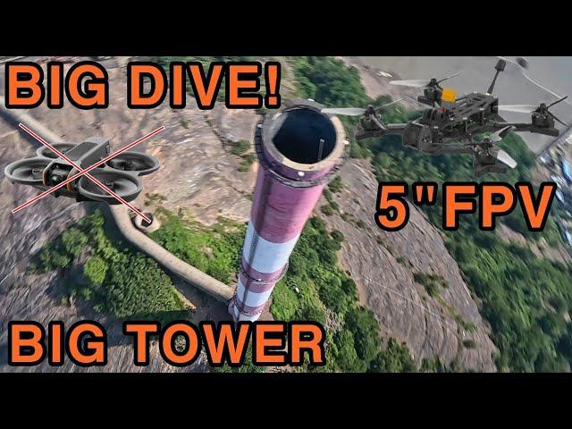 DJI AVATA2로 할수 없는 BIG TOWER! BIG DIVE!  5인치 FPV Drone Freestyle 빅타워 다이브! / GOPRO11