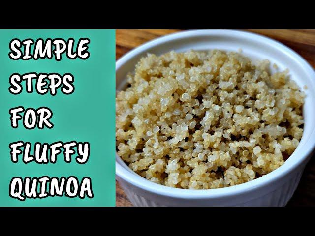 Easy Quinoa Recipe | How to make fluffy quinoa