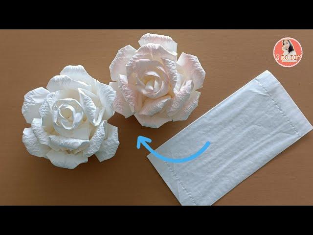 DIY rose paper from tissue paper| craft paper