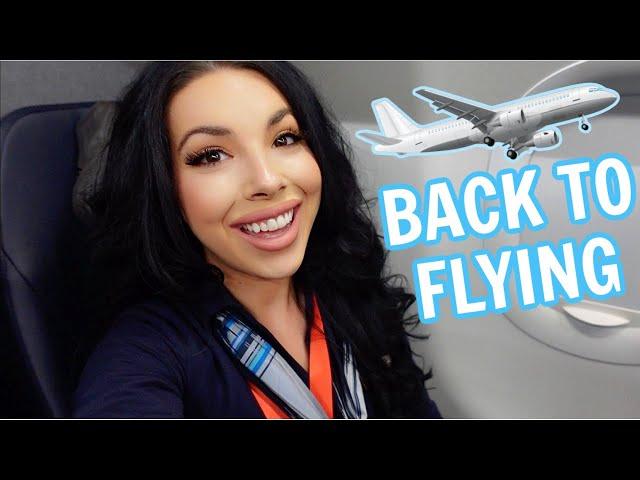 I'M BACK! A Real Day in the Life of a Flight Attendant ️