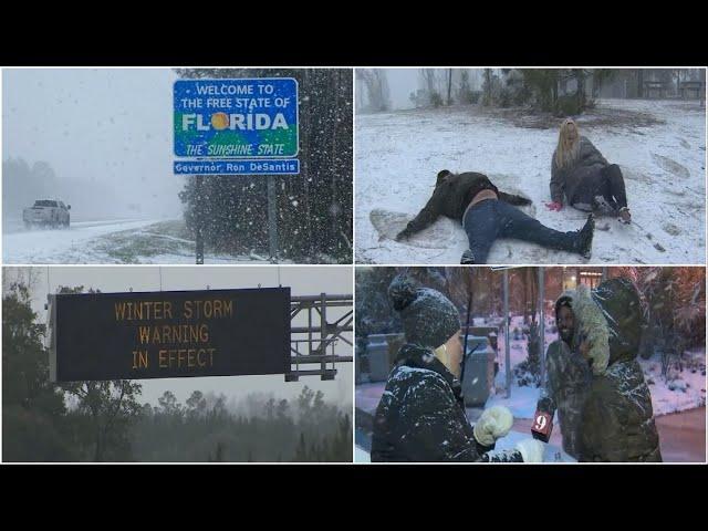 Florida Panhandle blanketed by record snowfall
