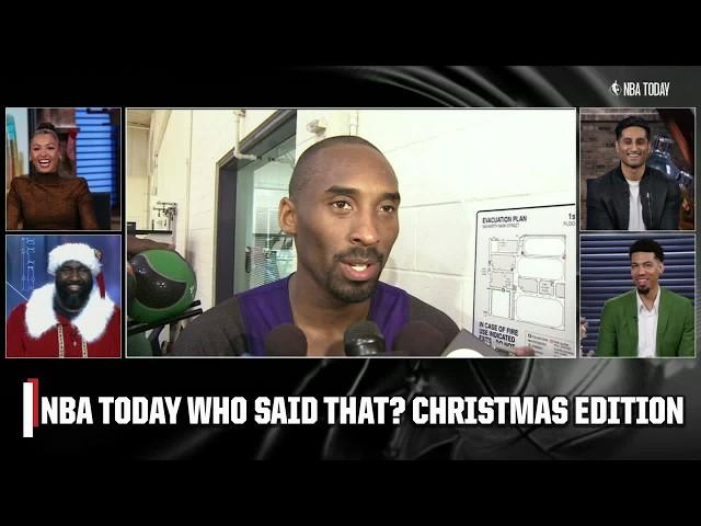 WHO SAID THAT?  ALL-TIME Classic NBA Christmas QUOTES  | NBA Today Christmas Special