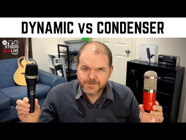 What is the difference between a dynamic and condenser microphone