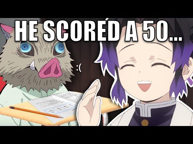 inosuke takes an iq test