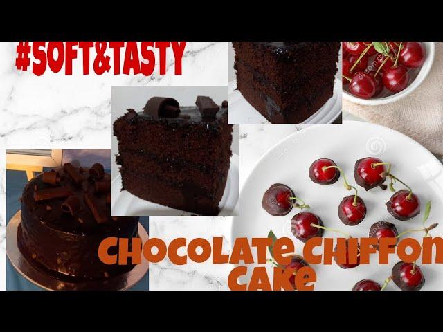 Chocolate Chiffon Cake #soft&tasty