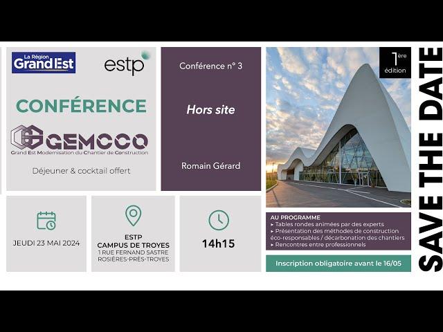 Conférence GEMCCO : Hors site