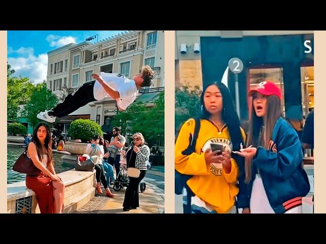 INSANE FLIPS IN PUBLIC REACTION! Best flips in public with Soloflow!