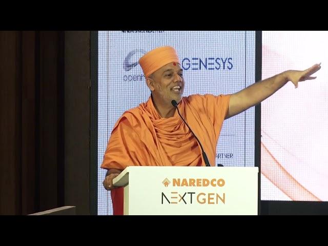 Dr. GNANVATSAL SWAMI ,MOTIVATIONAL SPEAKER, BAPS at NAREDCO NEXTGEN EXCELERATE 1.0 Sales & Marketing