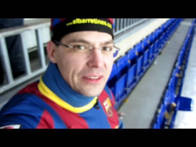 elBarretines felicita l'equip en el Barça 2- R.Societat1 en un Camp Nou Glaciar per sota 0º graus