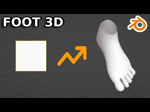 how to model a foot in blender for beginners