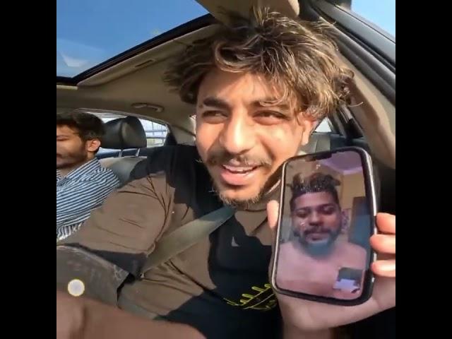 Amir Majid Video Calling With Sammy Beer Biker @aamir__majid