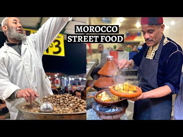 CRAZY $10 Moroccan Street Food Tour in Marrakesh Morocco!