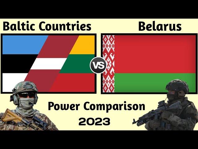 Baltic Countries vs Belarus Military Power Comparison 2023 | Belarus vs Baltic County