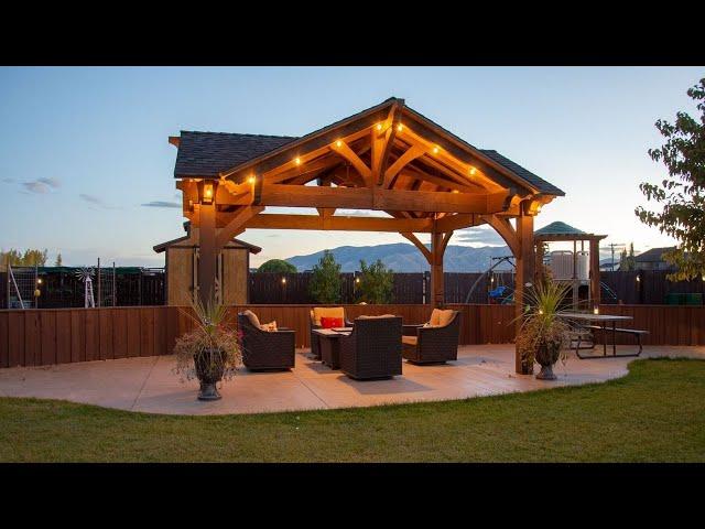 TOP! 100+ BEAUTIFUL WOODEN BACKYARD PERGOLA DESIGN IDEAS | OUTDOOR LIVING SPACE NATURAL WOOD PERGOLA