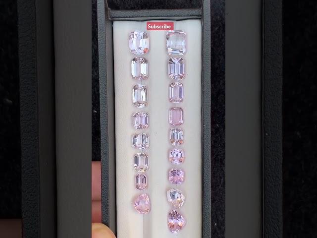 Kunzite Gemstone #emerald #gemstonecollection #ruby #gemstonelovers #jewelry