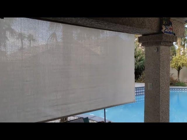 Coolaroo Outdoor Roller Shade / Blind - install and review