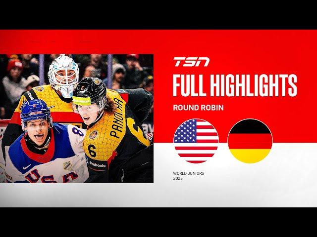 2025 World Junior Championship Highlights: United States vs. Germany