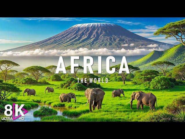 FLYING OVER AFRICA (8K UHD) - Relaxing Music Along With Beautiful Nature Videos(8K Video Ultra HD)