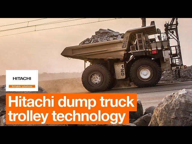 Hitachi dump truck trolley technology boosts productivity