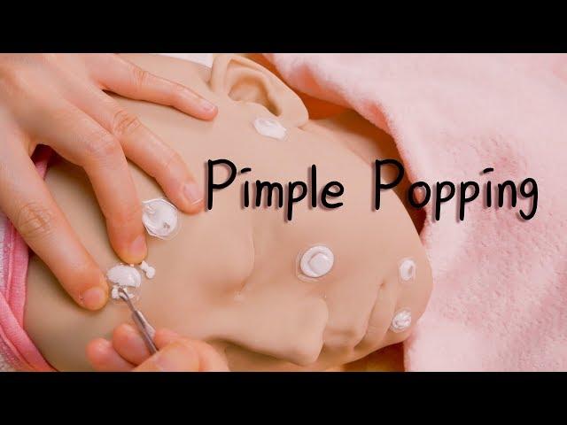  Pimple Popping &  Cucumber Massage Roleplay (Sub)｜Skin care ASMR