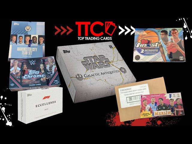 TTC BOX BREAK STREAM  TOPPS STAR WARS ANTIQUITIES + FULL CASE MERLIN + ANDERE  | 11.02.2025