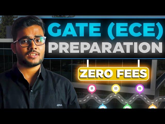 Prepare GATE ECE for FREE | 2832 Hours Self study program | GATE Under 100 Rank strategy