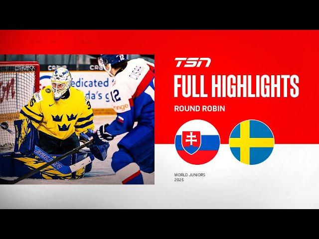 2025 World Junior Championship Highlights: Sweden vs. Slovakia