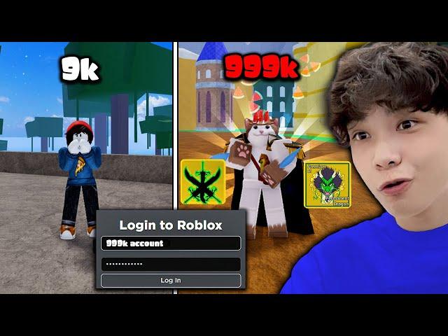 NOXUSS Thử Thách ACC Blox Fruit 9K VS 999K PVP VÀ CÁI KẾT NHẬN TRÁI ÁC QUỶ VĨNH VIỄN | Roblox