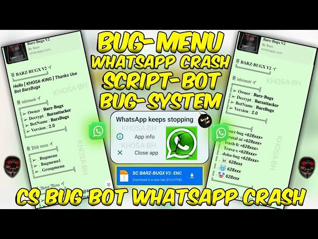 HOW TO NEW BUG BOT FILE 𝙎𝘾 𝘽𝘼𝙍𝙕-𝘽𝙐𝙂𝙓 𝙑2 IN WhatsApp FULL HD QUALITY VIDEO