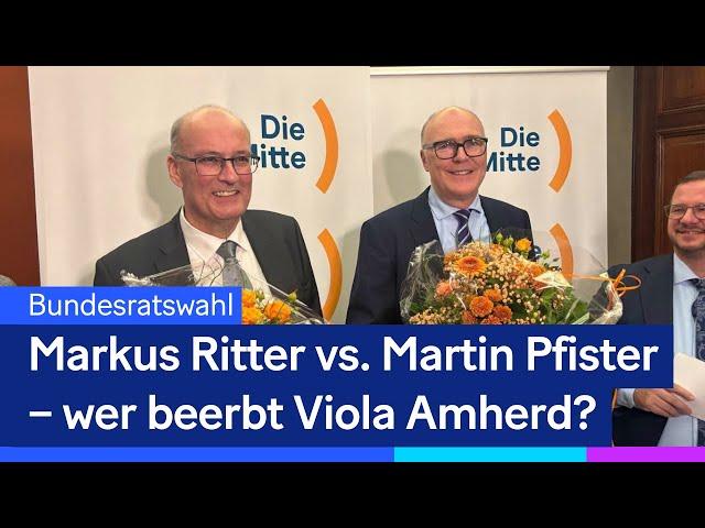 Bundesratswahl: Markus Ritter gegen Martin Pfister – wer beerbt Viola Amherd?