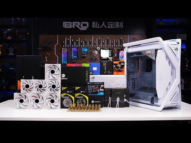 「BRO」4K Water Cooled PC Build ROG Hyperion GR701White With Ultra 285K . GR701华硕ROG创世神白色 #pcbuild