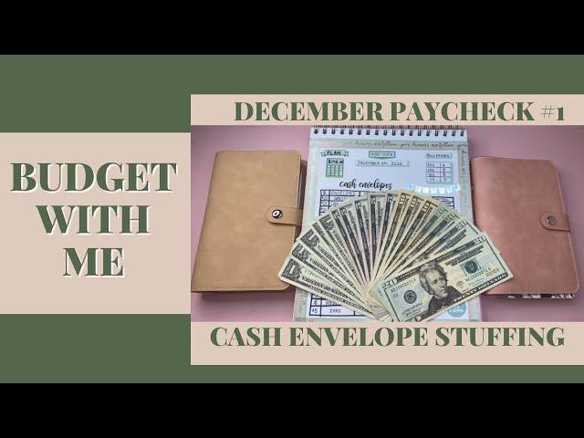 December Paycheck #1 Cash Envelope & Sinking Funds Stuffing (Beginner Friendly) | SimplyKay